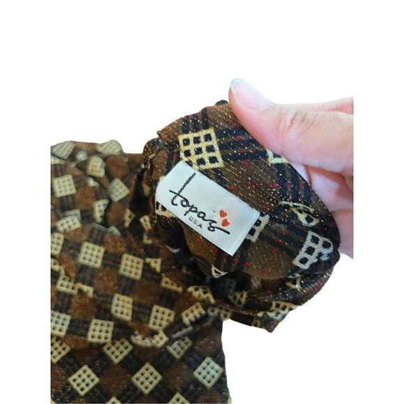 Vintage Y2K Topaz 3/4 Sleeve Top‎ - Picture 7 of 8